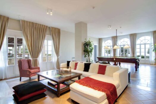 Superior Villa with tennis court and private beach platform in Elounda