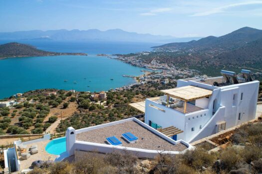 Luxurious Cycladic-Style Villa Complex with Breathtaking Panoramic Views and Heated Infinity Pool