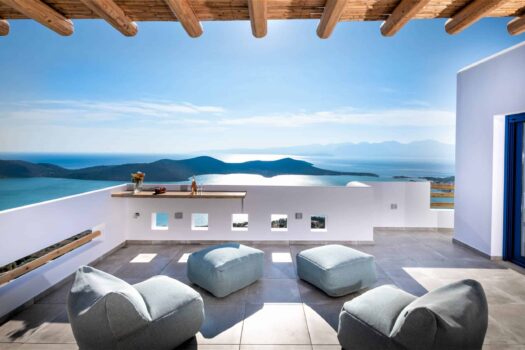 Luxurious Cycladic-Style Villa Complex with Breathtaking Panoramic Views and Heated Infinity Pool
