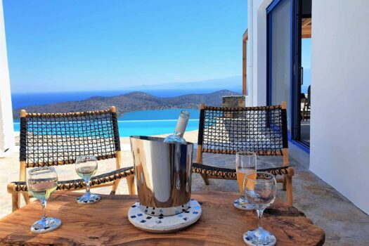 Luxurious Cycladic-Style Villa Complex with Breathtaking Panoramic Views and Heated Infinity Pool