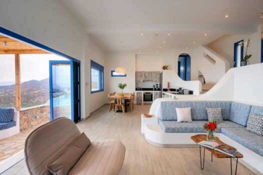 Luxurious Cycladic-Style Villa Complex with Breathtaking Panoramic Views and Heated Infinity Pool