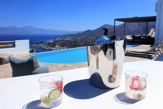Luxurious Cycladic-Style Villa Complex with Breathtaking Panoramic Views and Heated Infinity Pool