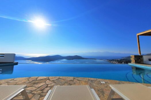 Luxurious Cycladic-Style Villa Complex with Breathtaking Panoramic Views and Heated Infinity Pool