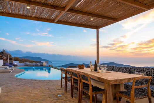 Luxurious Cycladic-Style Villa Complex with Breathtaking Panoramic Views and Heated Infinity Pool